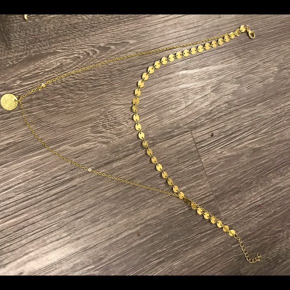 Choker necklace two chain - Picture 1 of 1